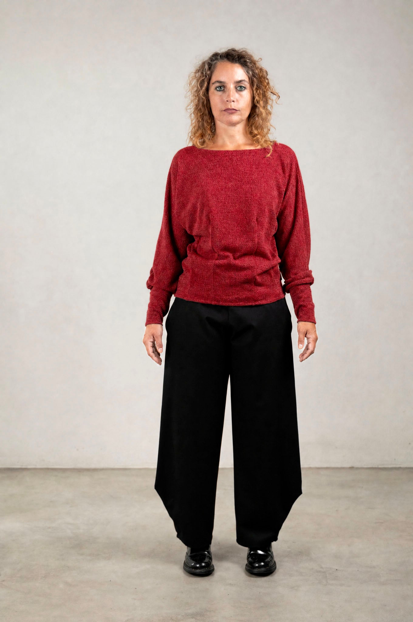 Darted sweater